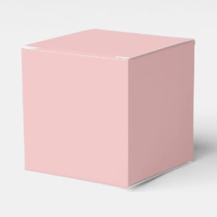 Caixa clássica do favor do rosa de bebê