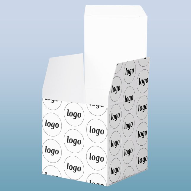Caixa comercial do Promocional de padrão de logoti (Logo pattern professional business favor box style packaging)