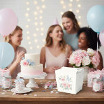 Caixa de Agradecimento com Rosas Rosadas<br><div class="desc">Adicione um toque de elegância romântica à sua celebração com esta linda caixa de agradecimento, desenhada com ilustrações em aquarela de rosas cor de rosa, delicadas flores brancas e encantadoras flores silvestres azuis. A suave arte floral cria um visual sonhador e atemporal - perfeito para casamentos, chá de noiva, chá...</div>