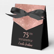 Caixa de Agradecimento de Aniversário de 75 anos e