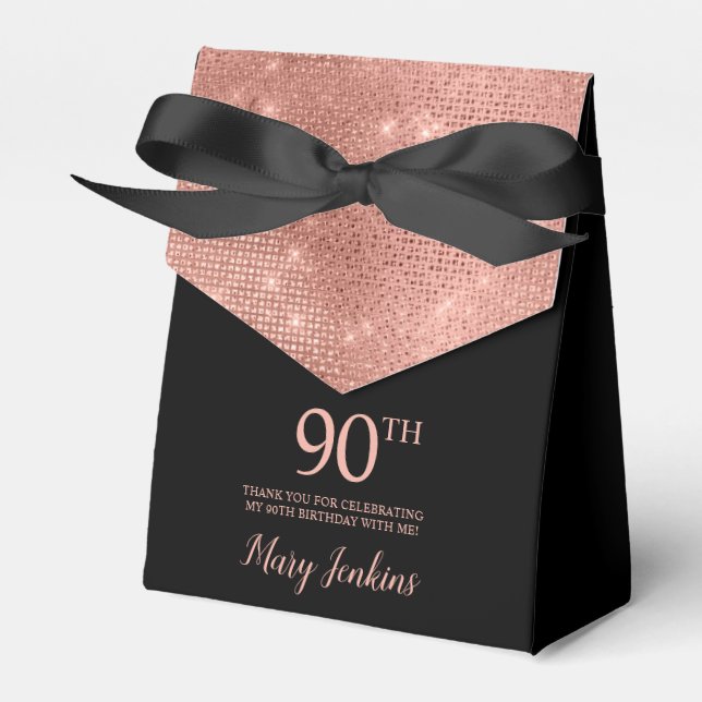Caixa de Agradecimento de Aniversário de 90 anos e (Frente)