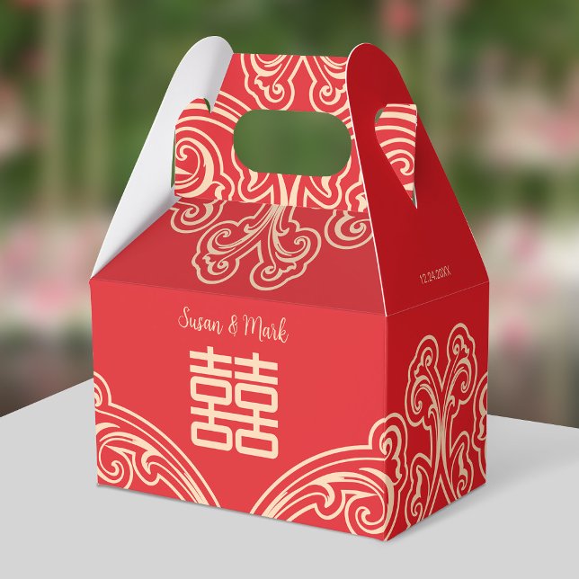Caixa de Agradecimento para Casamento Chinês (FRONT)