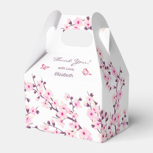 Caixa de Agradecimento Personalizada com Flor de C