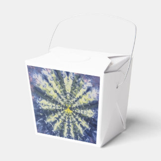 Caixa de Alimentos de Pena de Pavão Abstrata