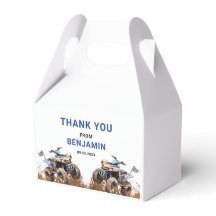 Caixa de Aniversário da Bicicleta de Roda ATV Azul