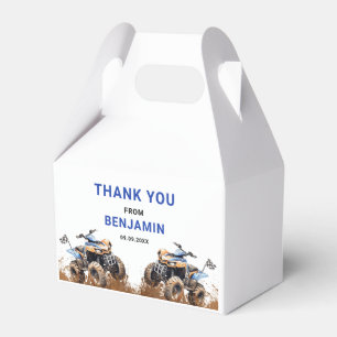 Caixa de Aniversário da Bicicleta de Roda ATV Azul