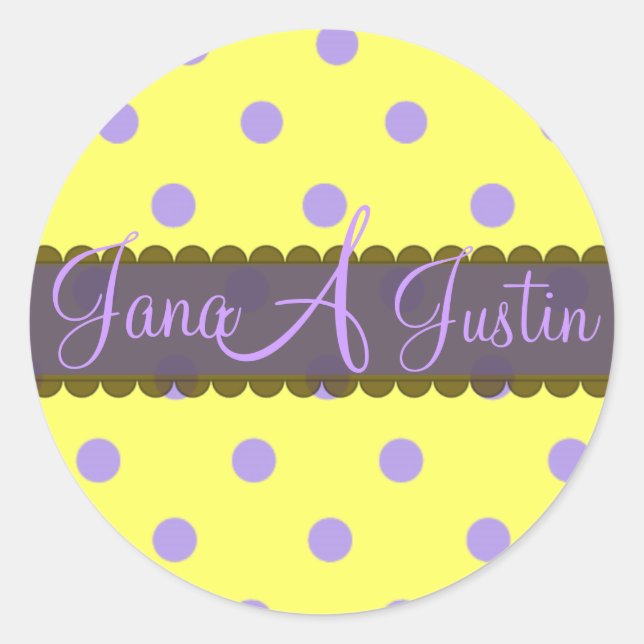 Caixa de autocolantes monogramas de chocolate (Frente)