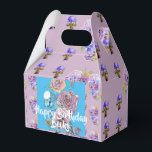 Caixa de Bolo de Birthday floral de Aquarela do Or<br><div class="desc">Caixa de Bolo de Aniversário do Lilac Floreal. Um produto glorioso feito de minhas pinturas de aquarela originais.</div>