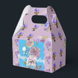 Caixa de Bolo de Birthday floral de Aquarela do Or<br><div class="desc">Caixa de Bolo de Aniversário do Lilac Floreal. Um produto glorioso feito de minhas pinturas de aquarela originais.</div>