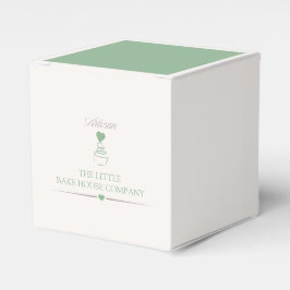 Caixa de bolo para branding de padaria artesanal p