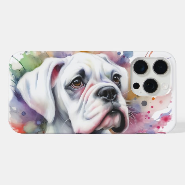 Caixa de Cachorro Boxer com Tinta Espalhada Alegri (Verso Horizontal)