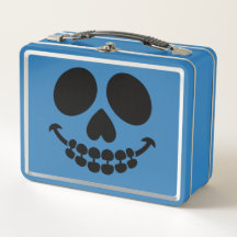 Caixa de café da manhã com sorriso.