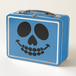 Caixa de café da manhã com sorriso.