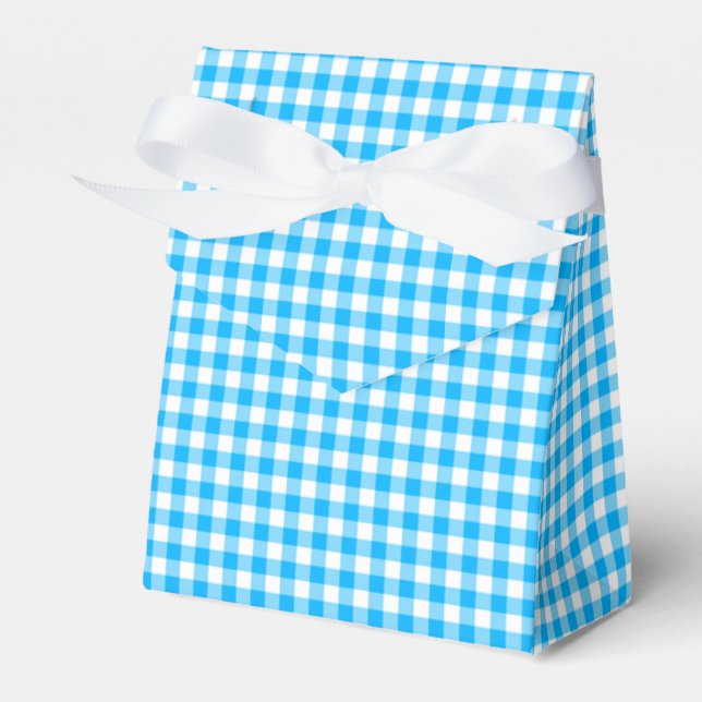 Caixa de Caribe Azul Gingham, Tent (Frente)
