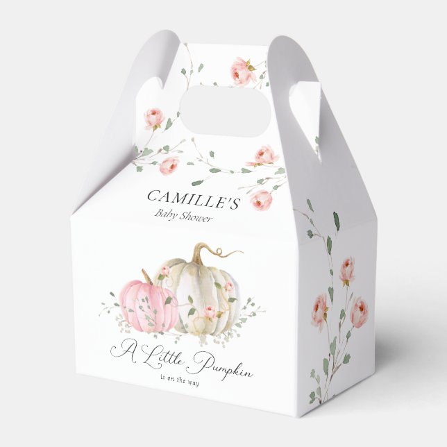 Caixa de Chá de fraldas de Abóbora Rosa (Frente)