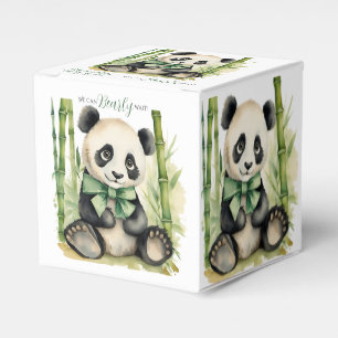 Caixa de Chá de fraldas de Espera de Urso Panda