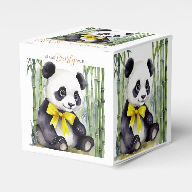 Caixa de Chá de fraldas do Urso Panda (Frente)