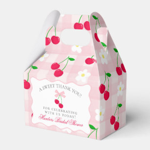 Caixa de Chá de panela de Coquetes Rosa Cereja