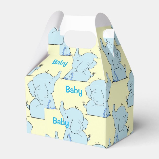 Caixa de Chá do Baby Elephant Paper, Gable (Frente)