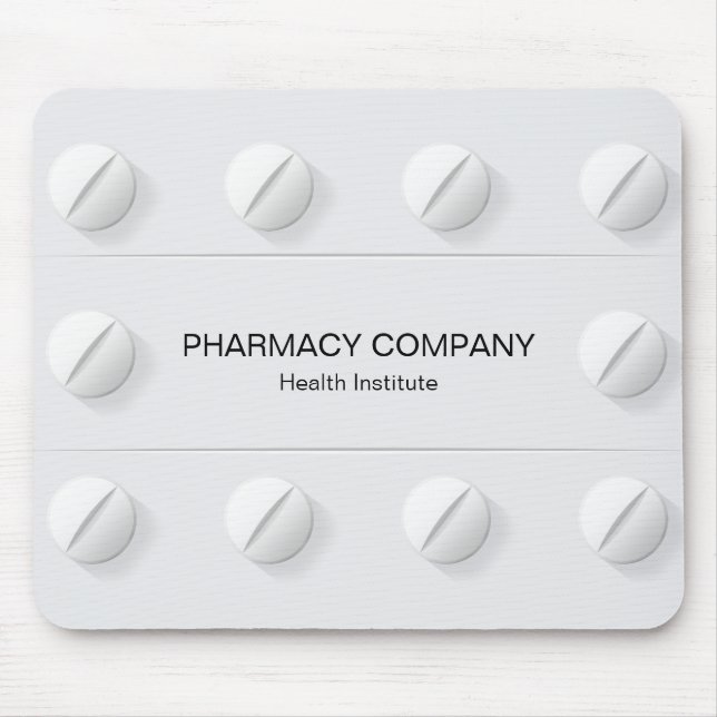 Caixa de comprimidos Medicina - Mousepad (Frente)