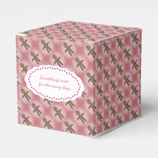 Caixa de cookies rosa personalizar texto