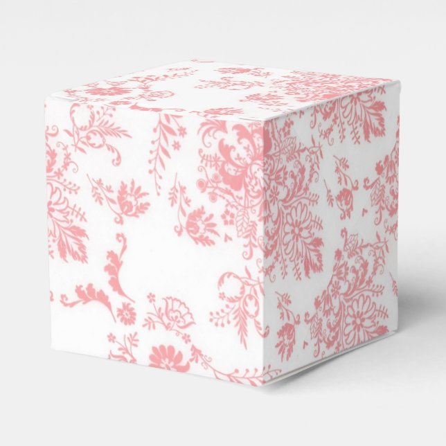 Caixa de Design de Damasco Rosa bonito (Frente)
