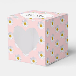 Caixa de Favor Blush Pink Com Daisies