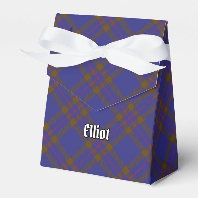 Caixa de Favor Clan Elliot Modern Tartan (Frente)