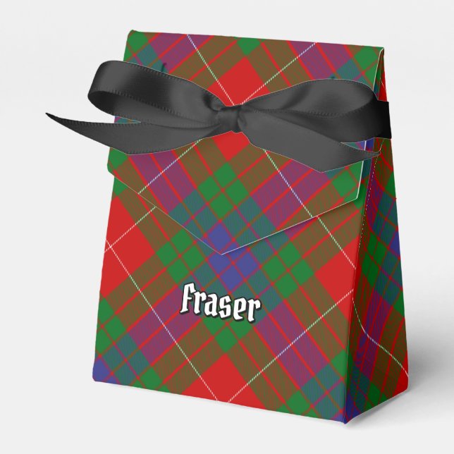 Caixa de Favor Clan Fraser Tartan (Frente)
