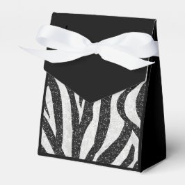 Caixa de Favor com Estampa de Zebra Elegante