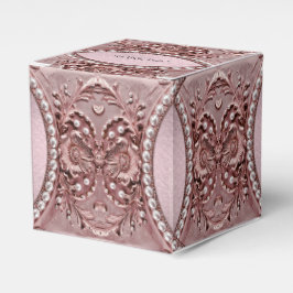 Caixa de Favor com Flor Rosa