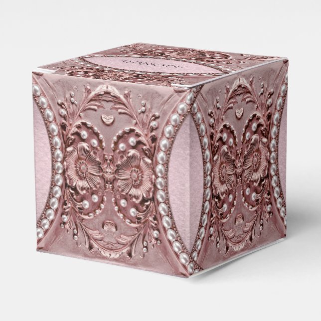 Caixa de Favor com Flor Rosa (Frente)