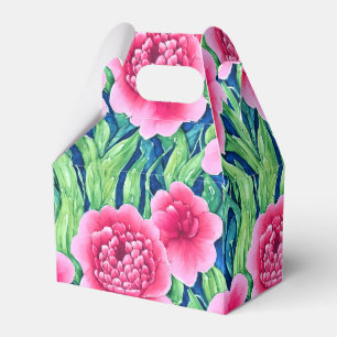 Caixa de Favor com Florais em Aquarela