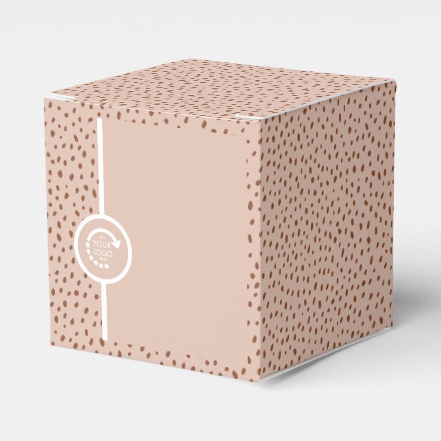 Caixa de Favor com LOGO PERSONALIZADA Bege e Ponto (Frente)