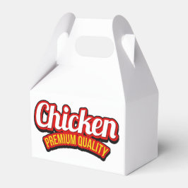 Caixa de Favor com Logotipo de Frango Premium
