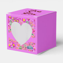 Caixa de Favor Coracao (Mix de Flor Rosa)RFPMDesig