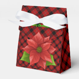 Caixa de Favor da Poinsettia de Natal
