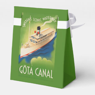 Caixa de favor da Viagens vintage de suecia