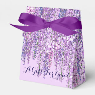 Caixa de Favor da Wisteria Roxa   Um Presente Para