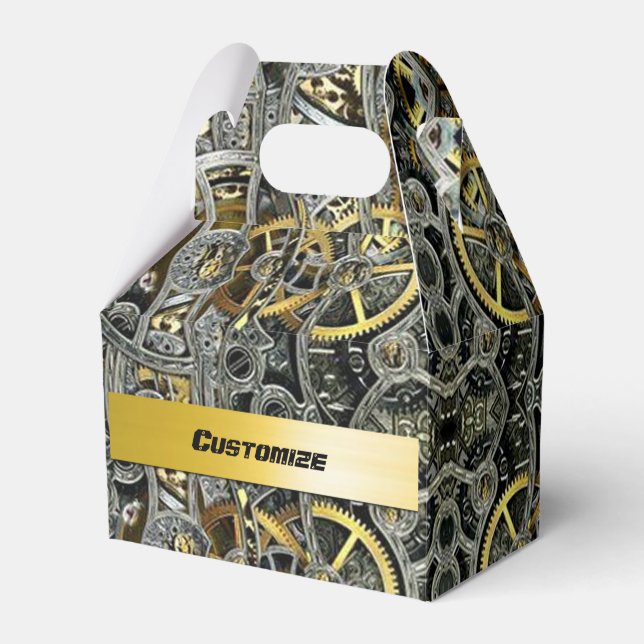 Caixa de Favor das Ursas de Metal Steampunk (Frente)