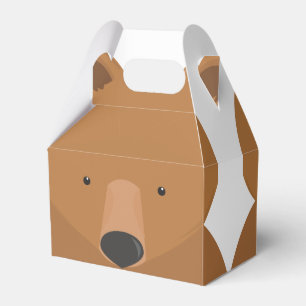 Caixa de Favor de Animais Castanho Branco