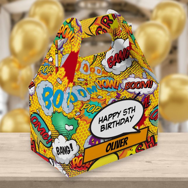 Caixa de Favor de Aniversário de Super-Herói de Qu (Criador carregado)