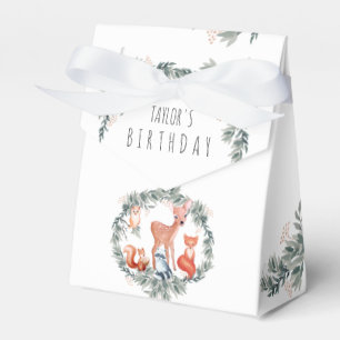 Caixa de Favor de Aniversário dos Animais da Flore