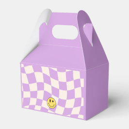 Caixa de Favor de Aniversário Riso Retro Roxo Prep