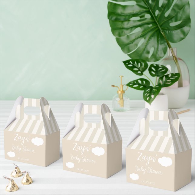 Caixa de Favor de Baby Shower Nuvens Azuis Fofa Mí (Múltiplo)