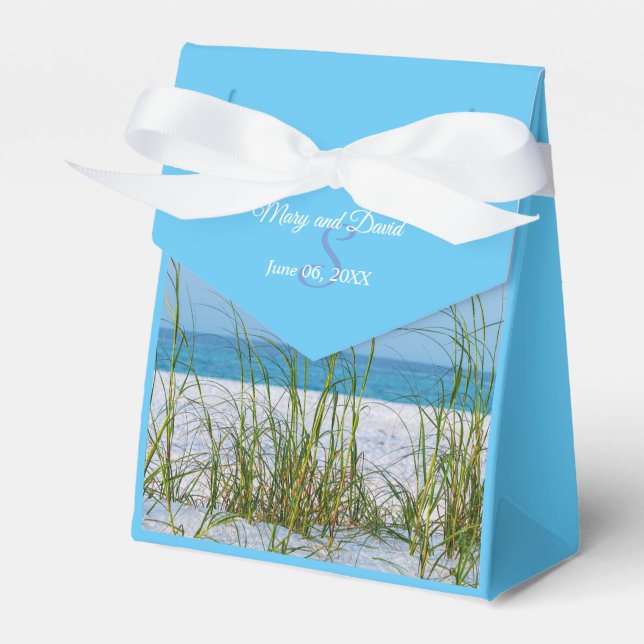 Caixa De Favor De Casamento De Aveia Marinha Em Br (Frente)