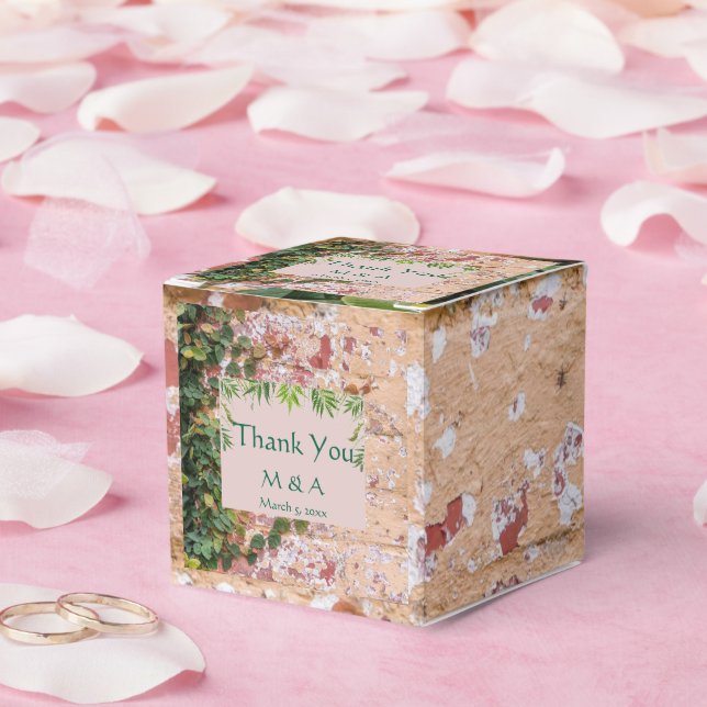 Caixa de Favor de Casamento de Vestido Verde Pinta (Casamento)