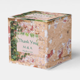 Caixa de Favor de Casamento de Vestido Verde Pinta