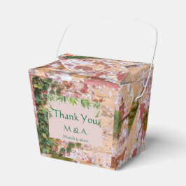 Caixa de Favor de Casamento de Vestido Verde Pinta