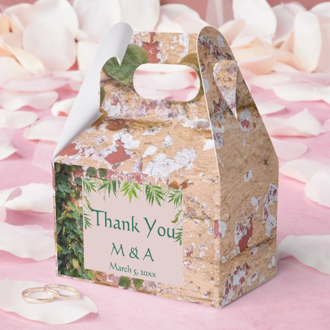 Caixa de Favor de Casamento de Vestido Verde Pinta (Casamento)